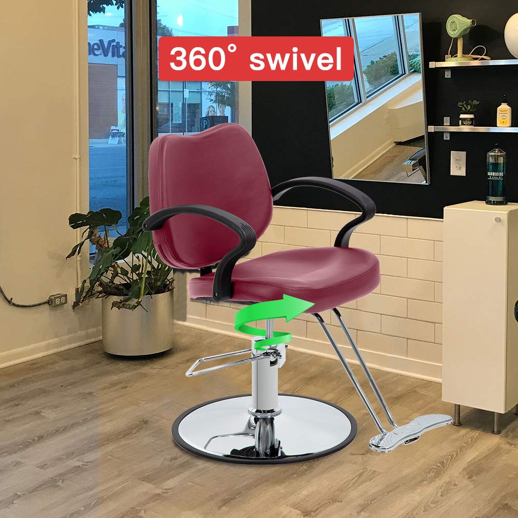 Salon Chair Barber Chair Styling Heavy Duty Hydraulic Pump Barber
