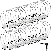 Yunsailing 30 Pack Bulk Over Ear Headphones Set On Ear Headsets Earphones with Adjustable Headband and 3.5mm Plug for Group Learning, Computer Lab, Library, Online Lesson (White)