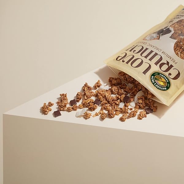 LOVE CRUNCH ORGANIC DARK CHOCOLATE & COCONUT GRANOLA, 11.5 OZ (PACK OF 1), NON-GMO, FAIR TRADE, BY NATURE’S PATH
