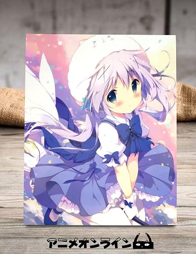 Amazon Co Jp Animeonline 木版画 ご注文はうさぎですか Is The Order A Rabbit 香風 智乃 かふう ちの チノ 木版絵 木製 アニメ 漫画 写真立て フィギュア アニメグッズ 金属ステント 机 卓上 置き物 飾り物 カスタマイズ可能 大 約25cm cm 1cm ホビー 通販