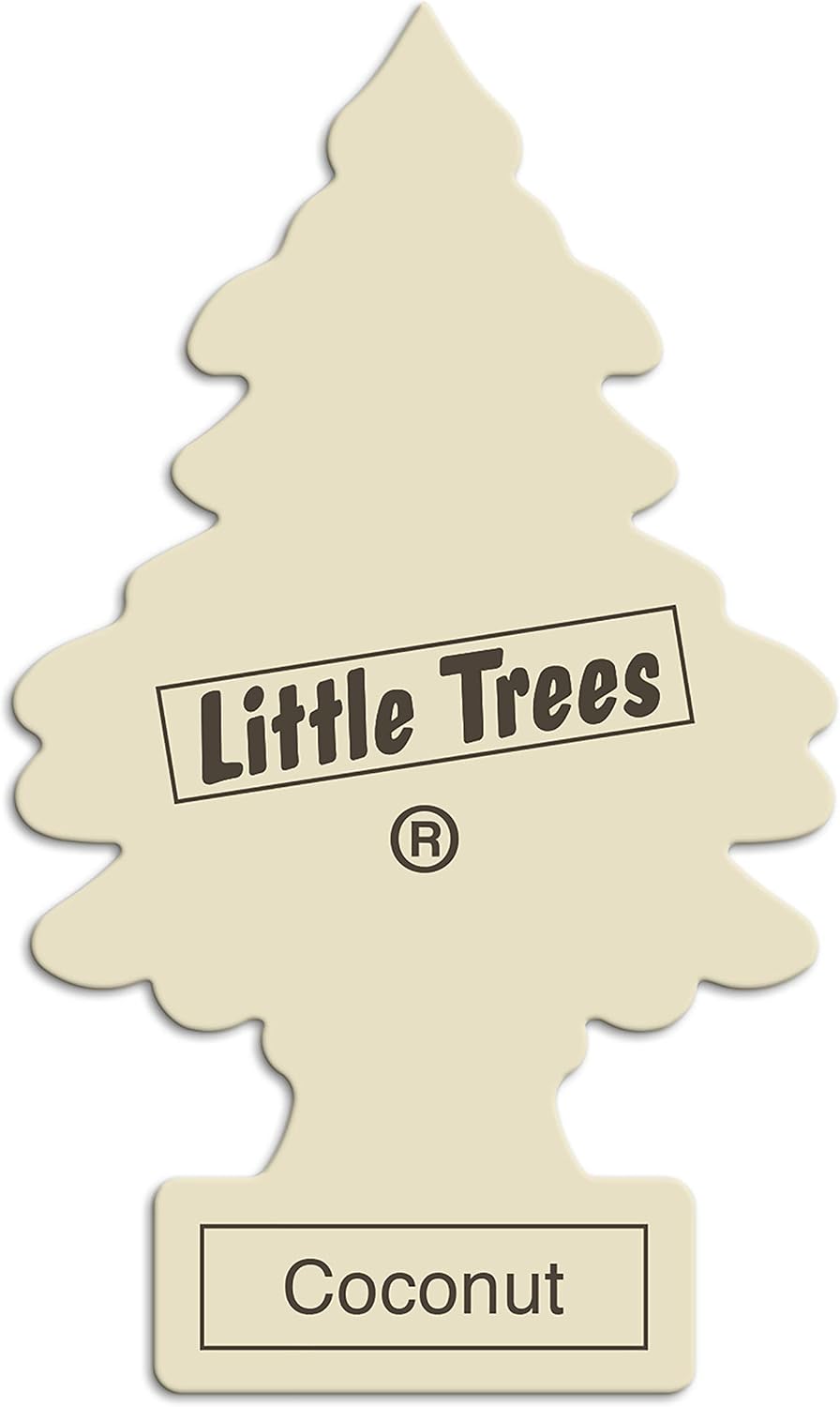 Little Trees Air Freshener Tree MTR0053 Coconut Fragrance For Car Home Boat Caravan - Single Pack, brown - Image 3