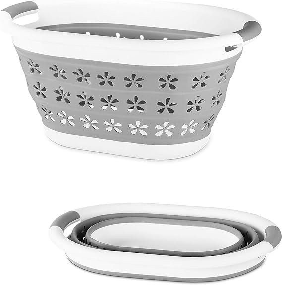 COLLAPSIBLE LAUNDRY BASKET FOLD ABLE 17 LITRE (SMALL) Amazon.co.uk