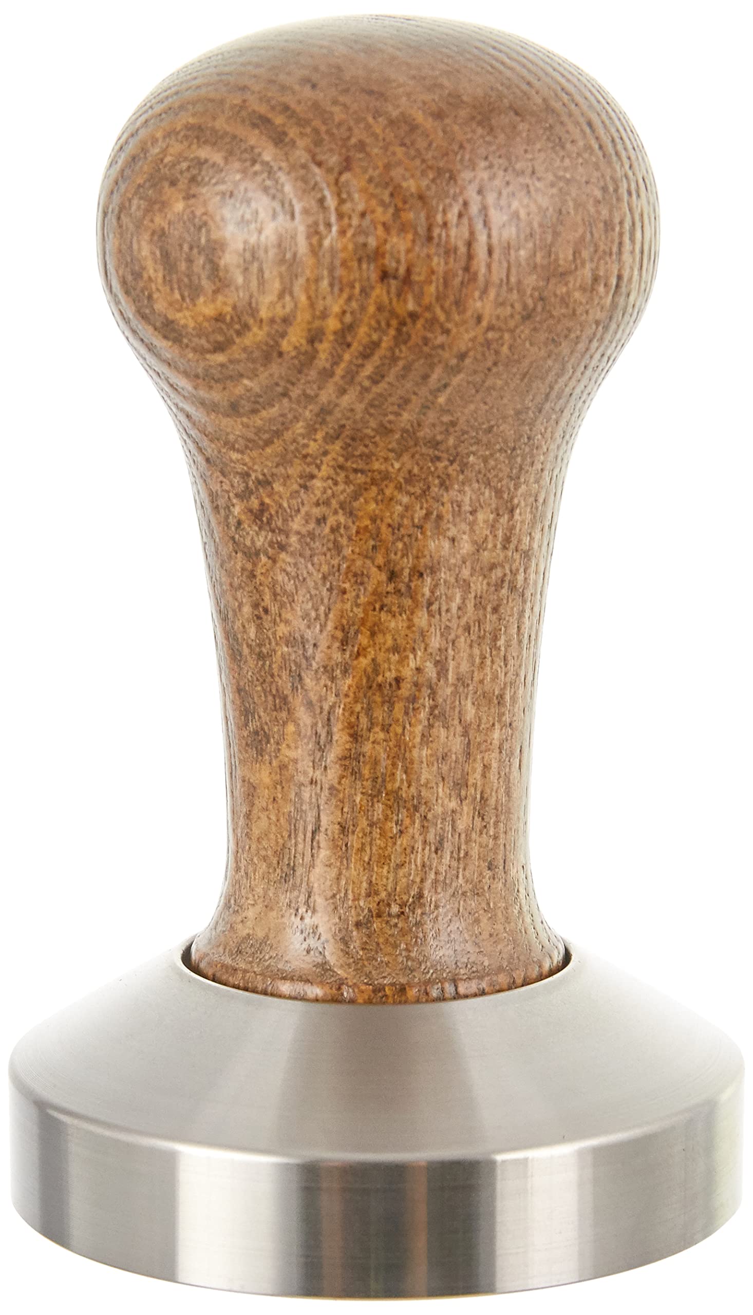Motta 8100/M tamper, stainless steel, 58 mm, planar with brown wooden handle