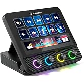 Sehawei N4 Pro Macro Pad, 10-Key LCD Shortcut Keyboard | 4 RGB Knobs &amp; TouchBar，Programmable Streaming Controller Deck for OBS, YouTube, Gaming &amp; Office (PC/Mac, USB-C)