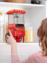 Reemix Popcorn Maker 1200W No Oil Hot Air Quick Popcorn Under 3 Minutes view 9