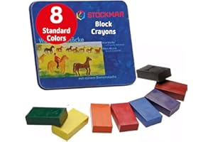 STOCKMAR 204884258 Waterproof Beeswax Blocks in Tin, 8 Blocks