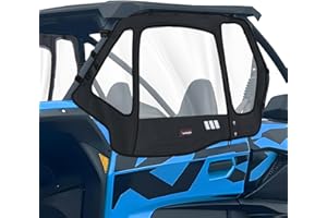 StarknightMT KRX 1000 Cab Enclosure Upper Doors,Upgrade Zipper Vent Soft Side Window Compatible With Kawasaki 2020-2026 Teryx KRX 1000,Soft Cab Doors Top Enclosure-Replace 99994-1298 Accessories