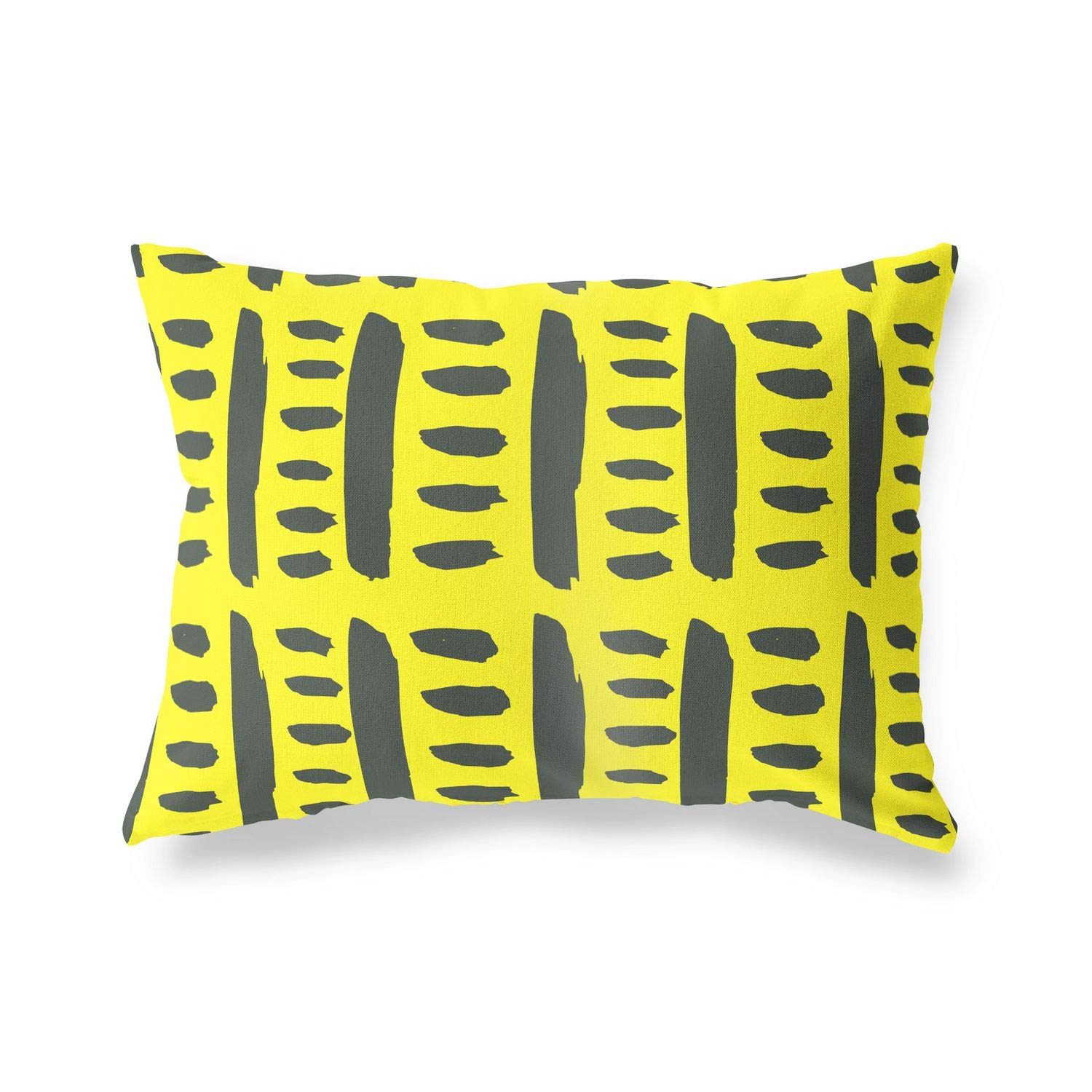 BonaMaison Decorative Cushion Cover, Neon Yellow-Fume Throw Pillow Covers, Home Decorative Pillowcases for Livingroom, Sofa, Bedroom, Size: 45X60 Cm - Designed and Manufactured in Turkey