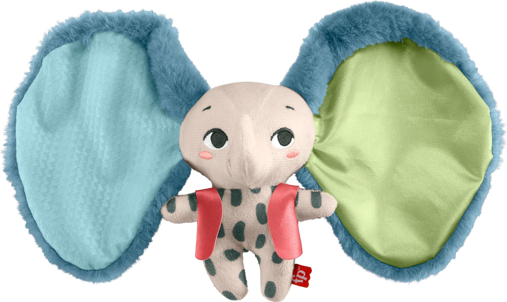 Fisher-Price Baby Sensory Toy Planet Friends All Ears Lovey, Plush Elephant for Newborns Ages 3+ Months
