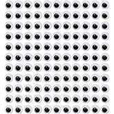 Decora 1000 Pieces 8mm Round Wiggly Googly Eyes with Self-Adhesive for Scrapbooking and Crafts
