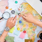 FINDMAG 24 Pack Fridge Magnets Colourful Round Rubber-Coated Strong Hold</n> view 6