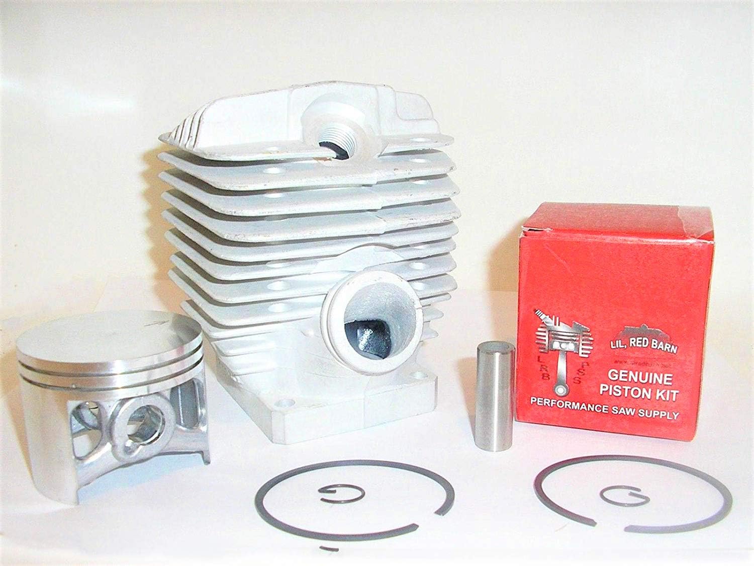 Lil Red Barn Compatible with Stihl 046 Piston and Cylinder Assembly 52mm, Replaces OEM # 1128-020-1121, 1128-020-1217