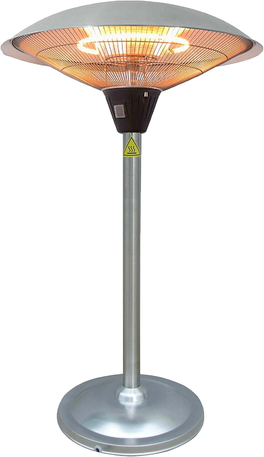 kindle living patio heaters on Amazon Com Hiland Hil 1821 Tabletop Indoor Outdoor Electric Patio Heater 1500 Watts Small Stainless Steel Portable Outdoor Heating Garden Outdoor