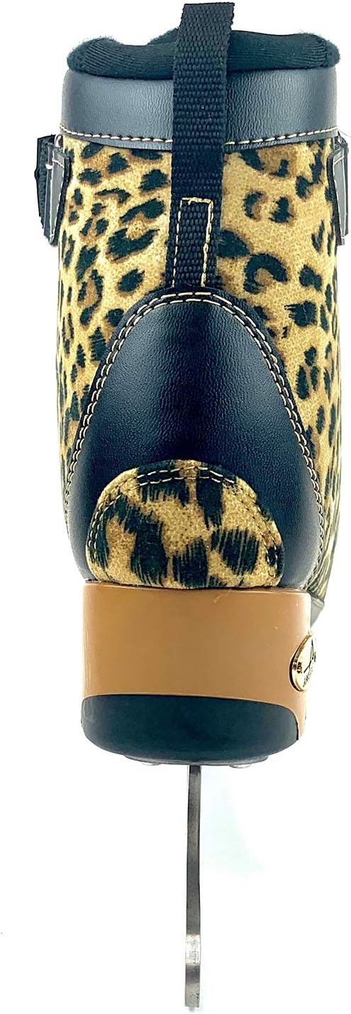 Women’s American Soft Boot Cheetah Figure Skate : Ice Skating Figure Skates : Sports & Outdoors