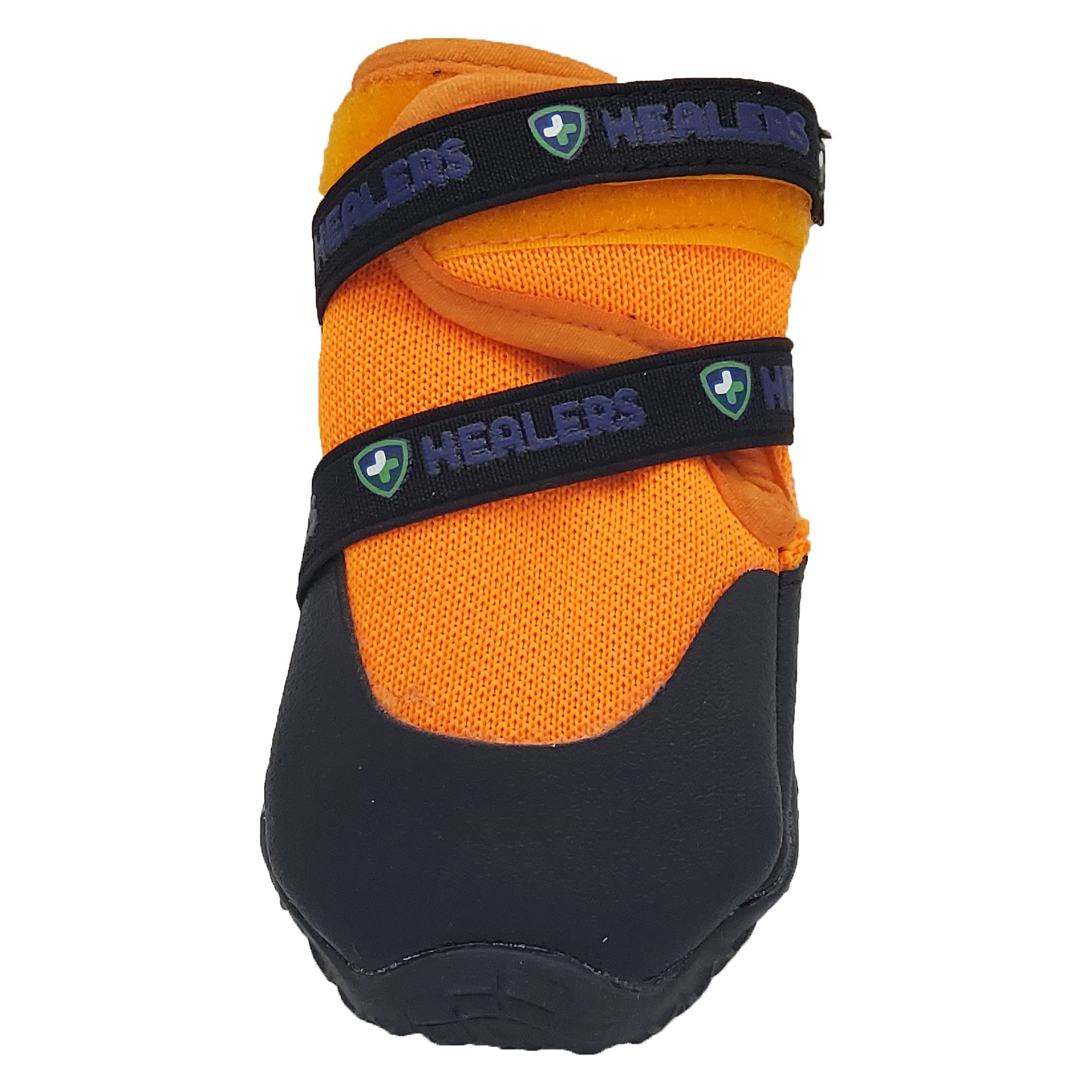 Healers Urban Walker III Waterproof Dog Boots, Paw Protection for Active Dogs, Non Slip Sole and Reflective Band for Night Visibility, 1 Pair Large Orange
