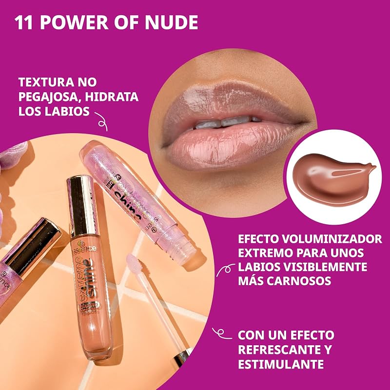 essence extreme shine volume lipgloss 11 Power of nude, wet look