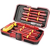 HURRICANE 1000V Insulated Electrician Screwdriver Set, All-in-One Premium Professional 13-Pieces CR-V Magnetic Phillips Slott