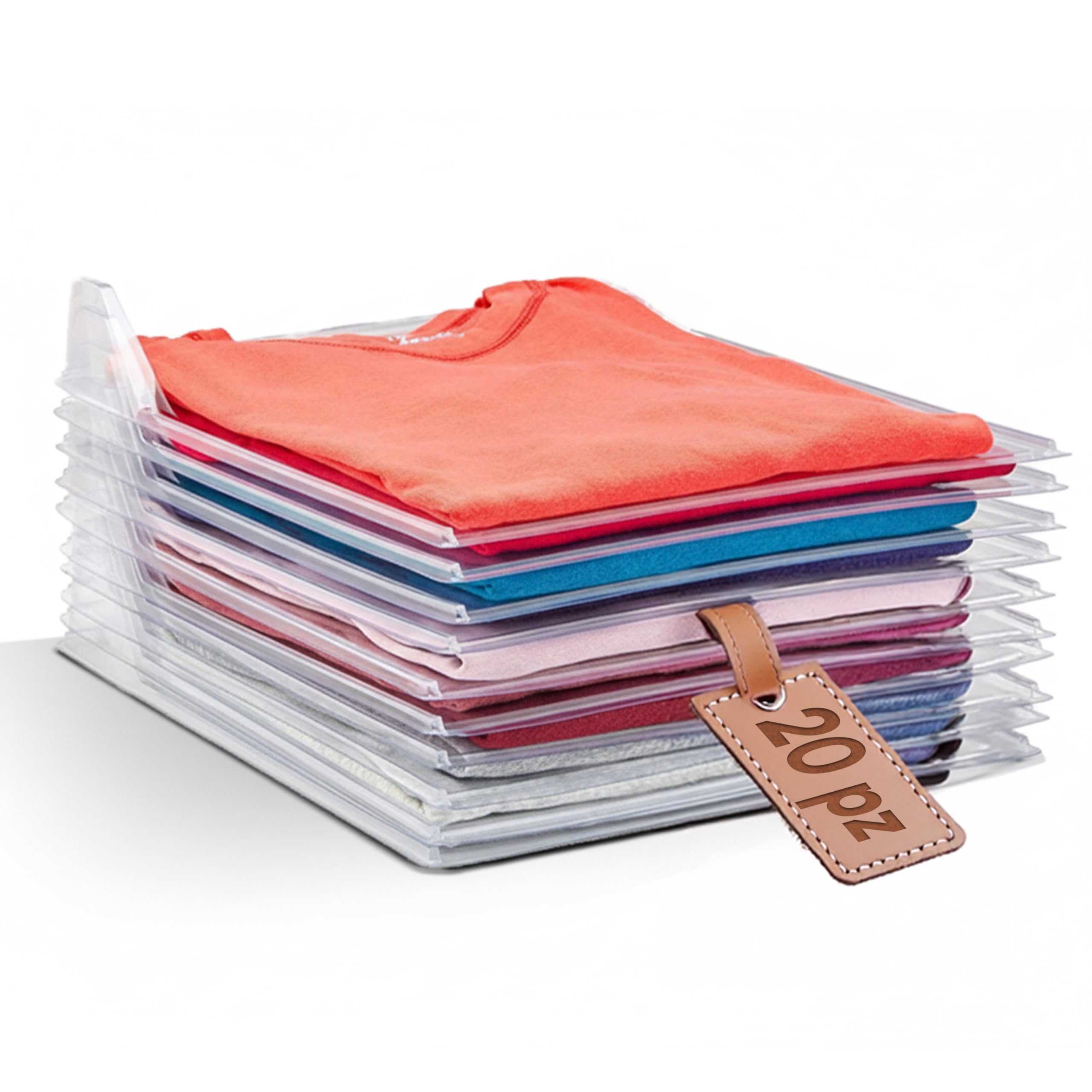 tempo di saldi Folding Space Saving System for Wardrobe Drawers T-Shirt Shirts 20 Pieces