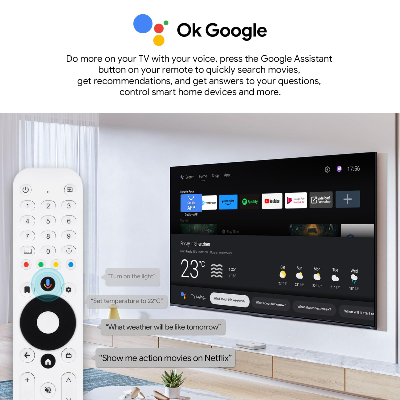 Android TV Box 11.0, MECOOL KM2 Plus Deluxe Smart TV Box 4GB 32GB Certification Netflix Google Assistant Dolby Atmos and Vision, Compatible with AV1 HDR 4K 2.4G 5.0G WiFi6 BT5.0 Amlogic S905X4