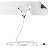 Mohu Leaf Metro TV Antenna, Indoor, Portable, 25 Mile Range, Original Paper-thin, Reversible, Paintable, 4K-Ready HDTV, 10 Foot Detachable Cable, Premium Materials for Performance, USA Made, MH-110543