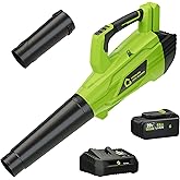 Leaf Blower Cordless, 700CFM 250MPH, 20V 4Ah Battery Leaf Blowers with Charger, Lightweight Electric Leaf Blower for Lawn Care, Snow Blowing, Dust Cleaning