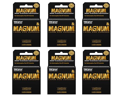 Trojan Magnum Lubricated Latex Condoms-3 ct (Quantity of 6) in Kenya