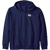 Georgia Tech Yellow Jackets Left Chest Icon Navy Zip Hoodie