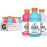 Gatorade G Zero Sports Drink, Glacier Freeze, Glacier Cherry, Berry Variety Pack, 12 Fl Oz (Pack of 18)