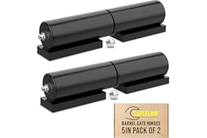 SAFEFLOW ESSENTIALS Heavy Duty Hinges for Metal, 5" Weld On, Wrought Iron Gate Hinge, Trailer Gate Weld On, Weldable Hinges, Bisagras para Puertas de Metal, 550 lb Load, Ball Bearing, 4-Piece Set