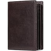 GOIACII Wallets for Men Large Capacity Genuine Leather RFID Mens Bifold Wallet with 16 Card Slots