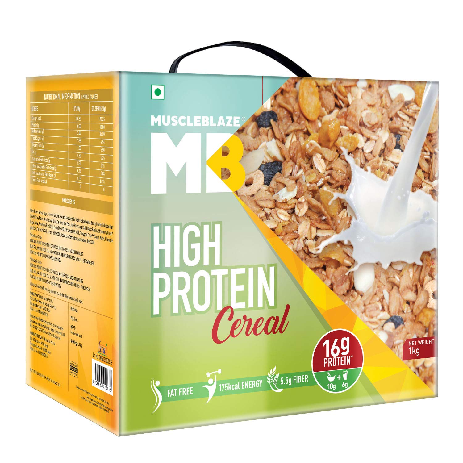 Buy MuscleBlaze High Protein Breakfast Cereal, 16 g Protein, Fibre Rich