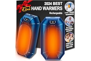 FYTSE 2 Pack AI Hand Warmer Rechargeable, Portable Electric Hand Warmers Reusable, USB Handwarmers, Outdoor/Indoor/Work/Studying/Camping/Hunting/Golf/Pain Relief/Game/Warm Gifts for Men Women Kids