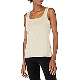 Ruby Rd. Women's Plus-Size 1X1 Rib Square-Neck Sleeveless Tank
