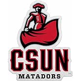 Rico Industries NCAA Cal State Northridge Matadors Shape Cut Pennant - Home and Living Room Décor - Soft Felt EZ to Hang