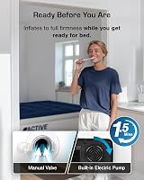 Active Era Luxury Single Inflatable Mattress with Built-In Pump 188x99x36.5cm view 4