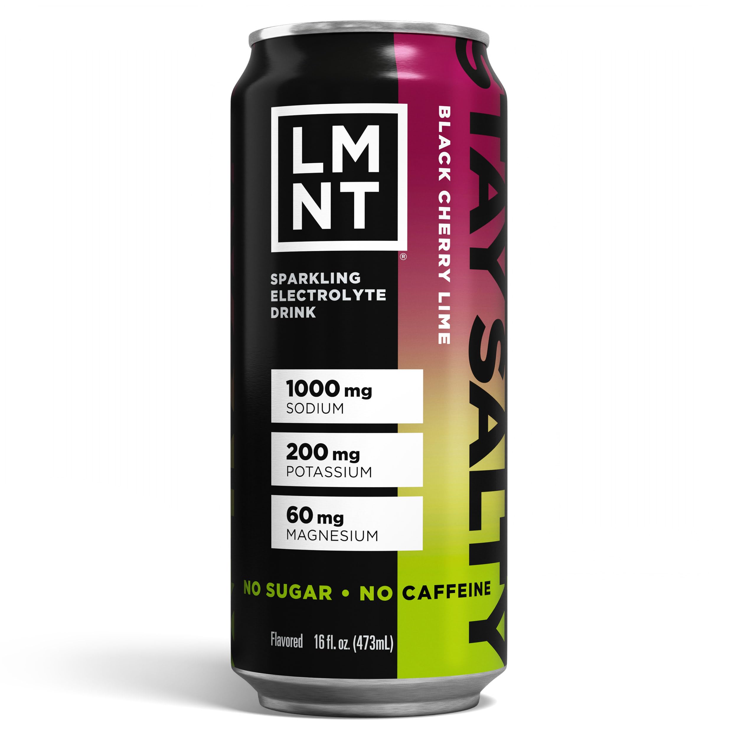 Drink LMNT Sparkling Electrolyte Drink - Black Cherry Lime | 12-Count