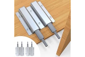 I-EASYDWW Magnetic Push Latch, Push to Open Cabinet Hardware, Magnetic Door Latch for Cabinet Door Closure, Push Release Latch for Drawer Kitchen Door, Double-Row, 2 Pack