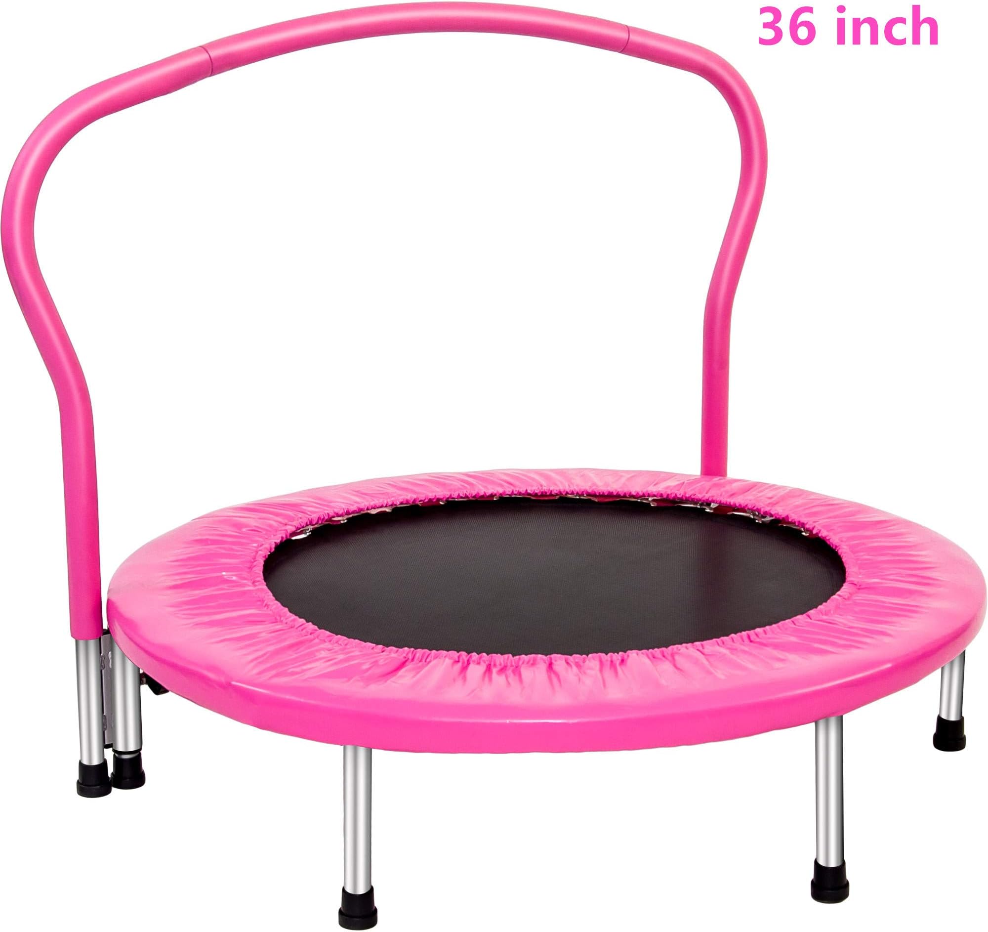 Yvonne Tsai Trampoline, Kids Trampoline, Fitness Trampoline Trampoline Mini Rebounder 45 inch with Safety Pad, Stable & Quiet Exercise Rebounder for Kids Adults Indoor Max 180LBS
