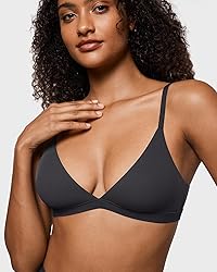 INLYRIC Women's Inbarely Triangle Bralette Plunge