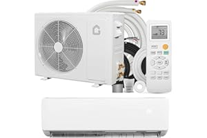 PIONEERWORKS 18000 BTU 19 SEER2 Mini Split AC Heat Pump Inverter, 230V Ductless System, Cools Heats 1250 Sq.Ft, R32 Series with Installation Kits