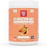 BioSteel Zero Sugar Hydration Mix, Great Tasting Hydration with 5 Essential Electrolytes, Peach Mango Flavor, 100 Servings per Tub