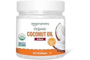 Amazon Grocery, Organic Refined Coconut Oil, 15 Fl Oz (Previously Amazon Fresh, Packaging May Vary)