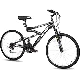 WEIZE Mountain Bike 24 26 27.5 inch Outdoor Hybrid Bike MTB for Men | Adult Rider, 18 Speed, High Carbon Steel, Dual Full Suspension, Adjustable Ergonomic Seat, Suspension Fork, Multiple Color