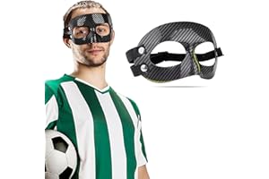 Nose Guard for Broken Nose, Adjustable PVC Face Protection Mask, Sports Shield for Football, Basketball, Softball, Wrestling,