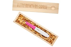 SWEETHOMEGIFT Pregnancy Announcement for Grandparent Husband, Pregnancy Test Keepsake Box, Baby Announcement Reveal Gifts Ideas for Husband Grandparents Dad Aunt and Uncle