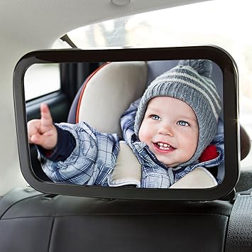 Topelek Miroir 360 Pour Siege Auto De Bebe Dos A La Route 100 Incassable Sangles De Fixation Anti Tremblements Amazon Fr Bebes Puericulture