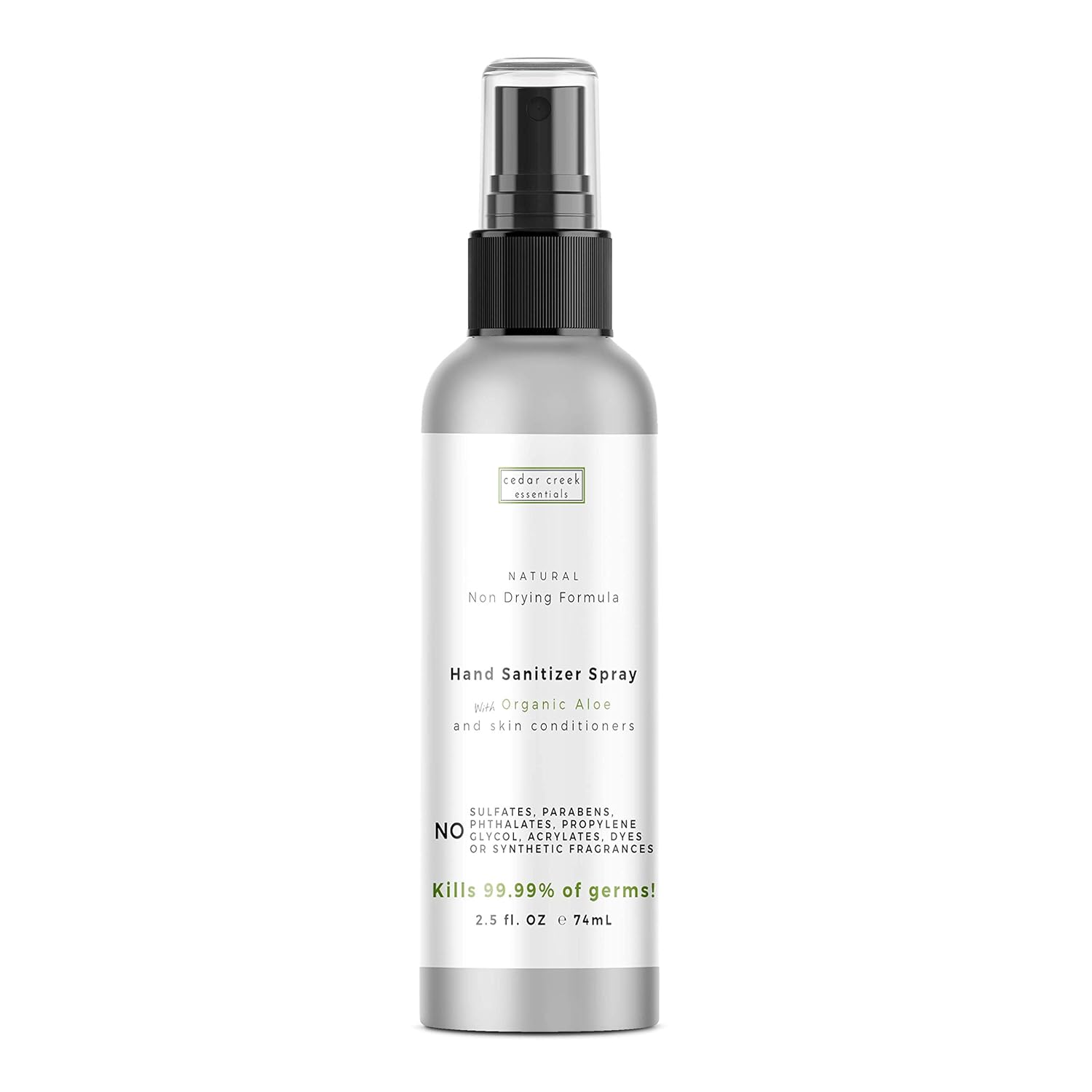 Hand Sanitizer Spray - All Natural Antibacterial- Kills 99.99% of Germs