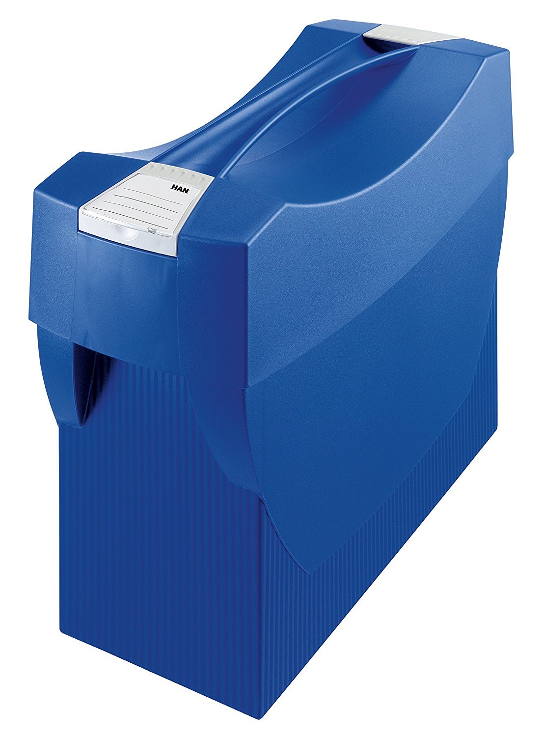 HAN 1901-14, Suspension file box SWING-PLUS with lid. The mobile office. Innovative design for 20 suspension files, integrated holder, blue — image 1