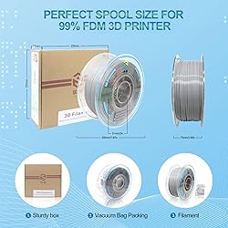 YOUSU PLA Filament 1.75mm Gray 1KG, 3D Printer
