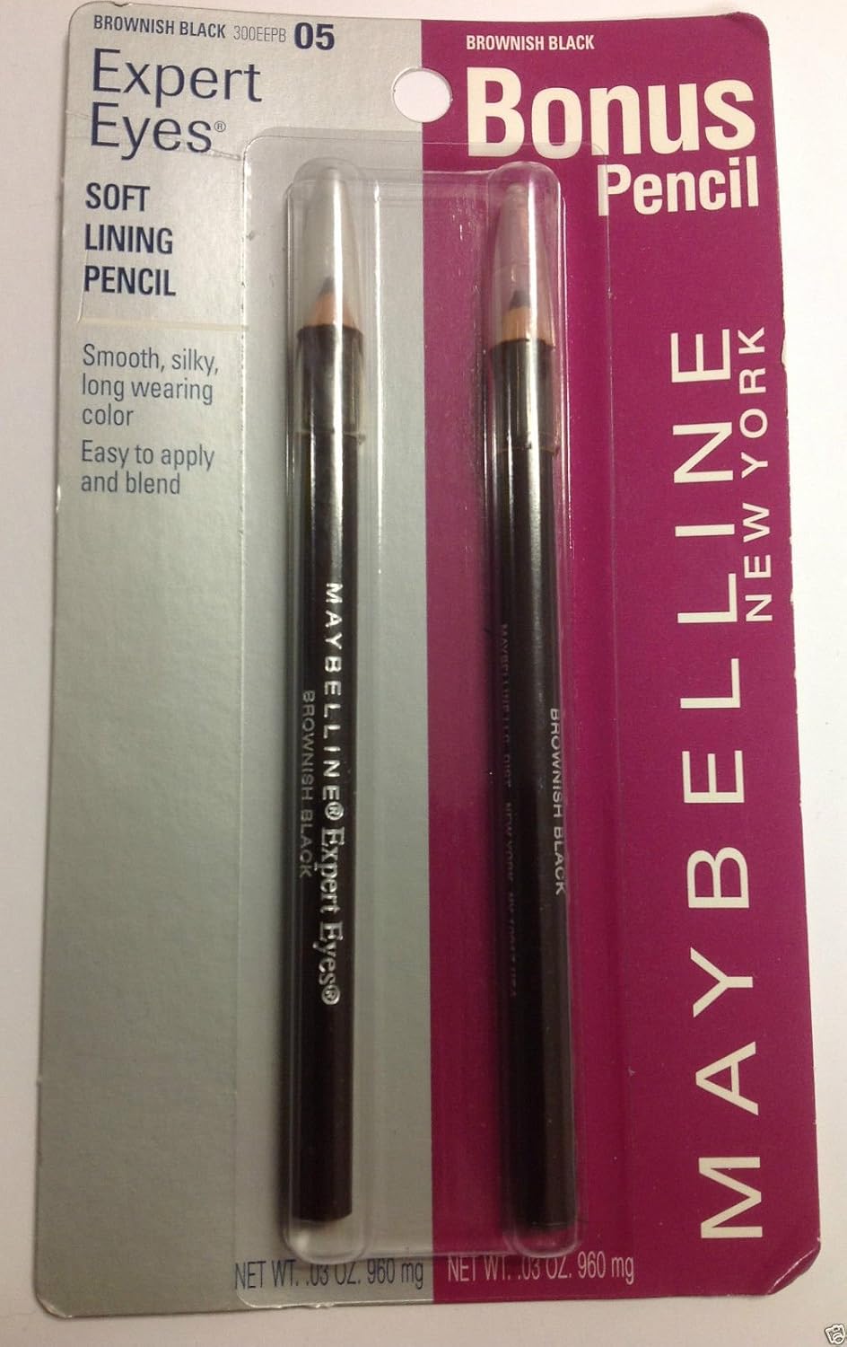 Bonus Pack Maybelline Expert Eyes Eyeliner Liner Pencil - Brownish Black.